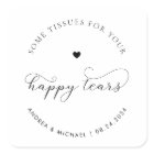 Tissue For Your Happy Tears Delicate Wedding Heart