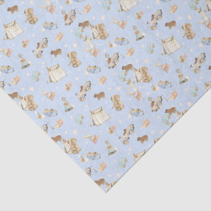 Tissue Paper 3 sheets, Vintage Toys Background