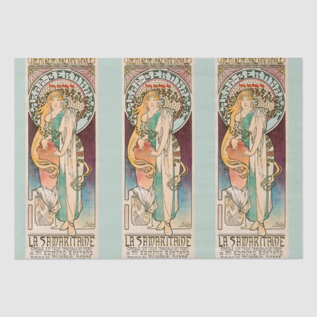TISSUE PAPER : ALPHONS MUCHA : LA SAMARITAINE (Front)