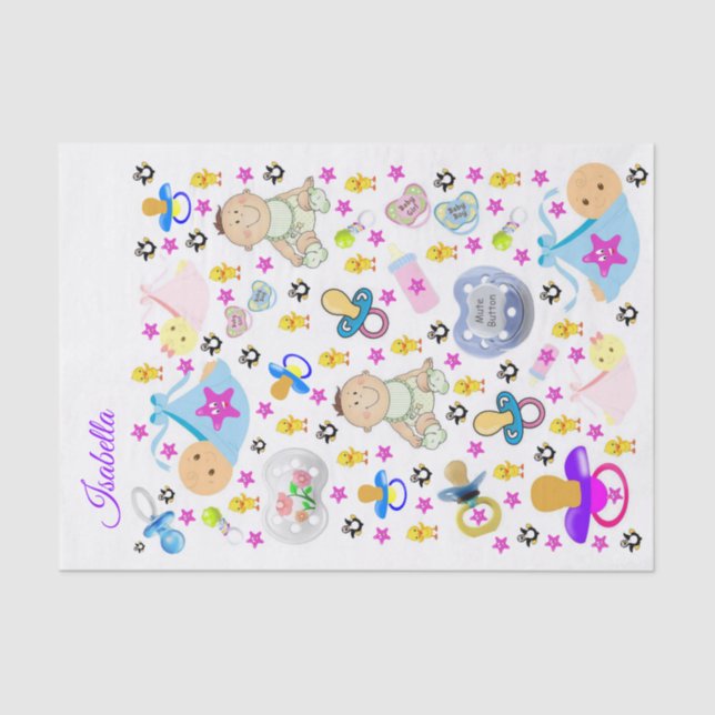 Tissue Paper Binky Pacifier (Front)