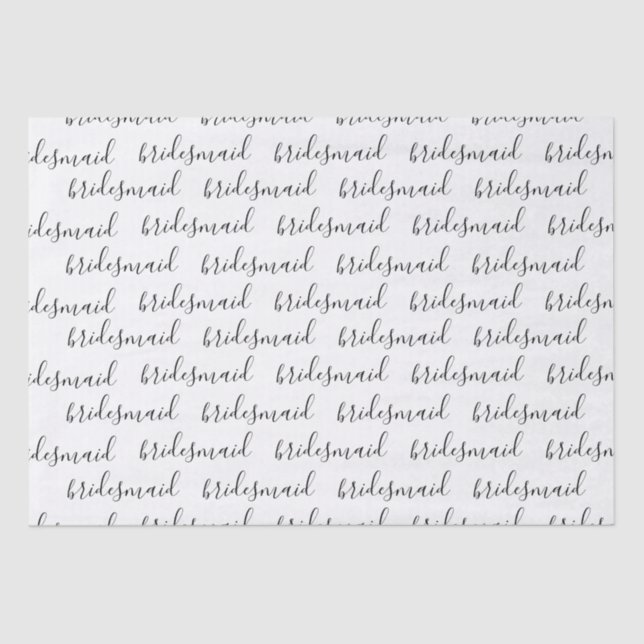 Tissue Paper - bridesmaid (Front)