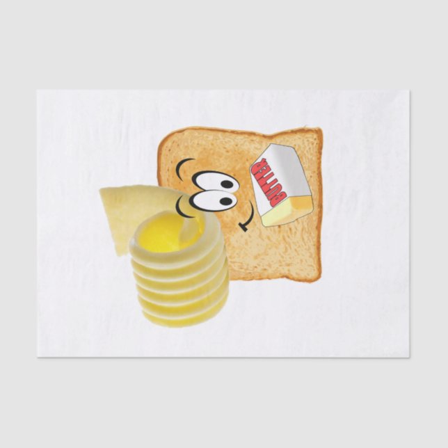 Tissue Paper Butter Bread Bakery Toast (Front)