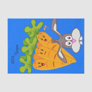 Tissue Paper Carrots Rabbit 100% Vegan
