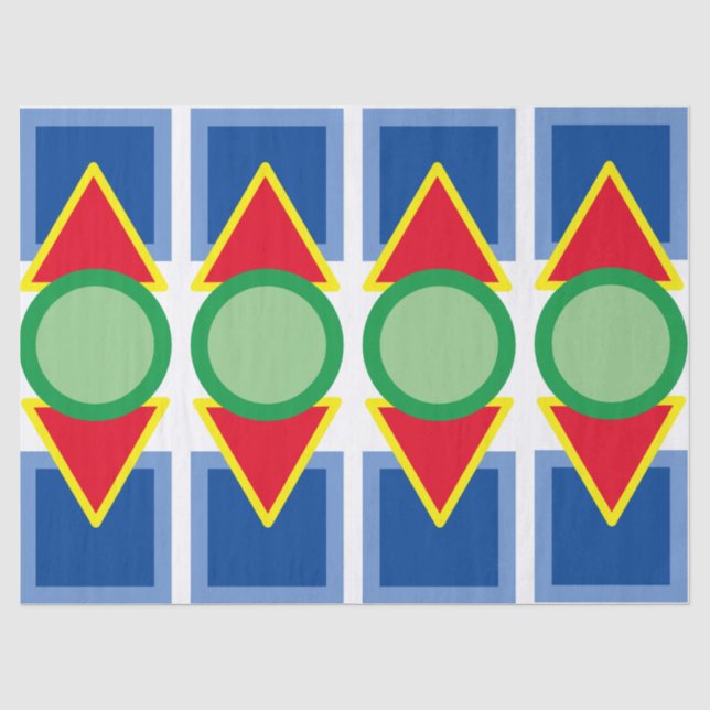 Tissue Paper - Colourful Geometric Shapes (Front)