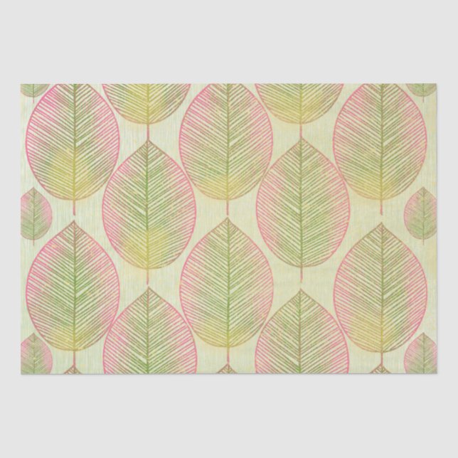 Tissue Paper Flat Sheet Set of 3 - Fan Palm Leaf (Front)