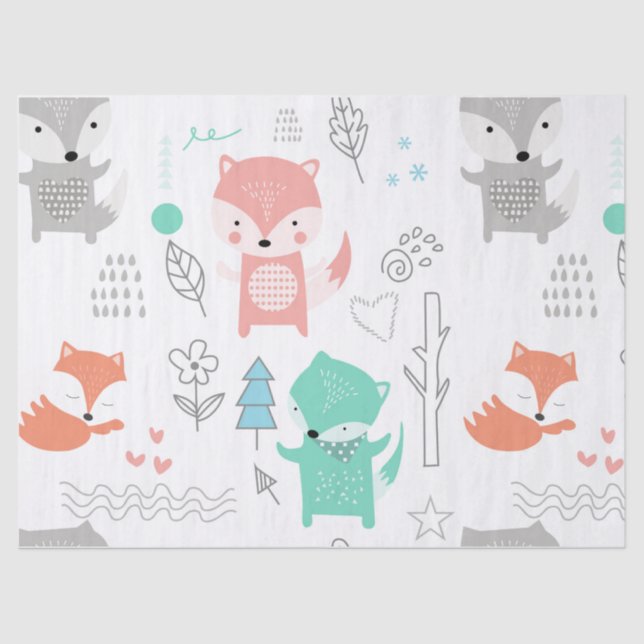 TISSUE PAPER  : FOREST FOX (Front)