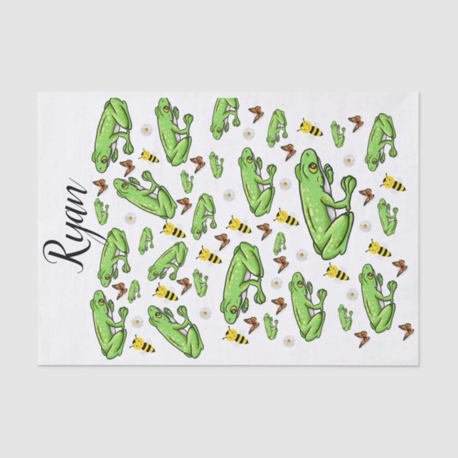 Tissue Paper Frogs Bumblebee (Front)