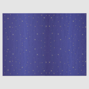 Tissue Paper GOLD STARS ON NAVY