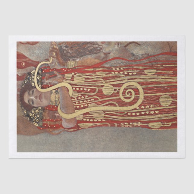 TISSUE PAPER : GUSTAV KLIMT  : HYGIEIA : 1907 (Front)