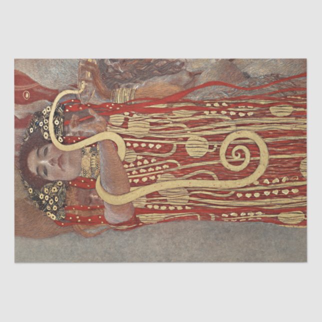 TISSUE PAPER : GUSTAV KLIMT  : HYGIEIA : 1907 (Front)