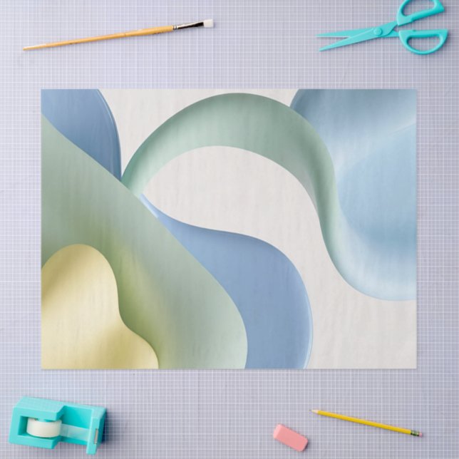 Tissue paper in stylish abstract graphic (Craft)