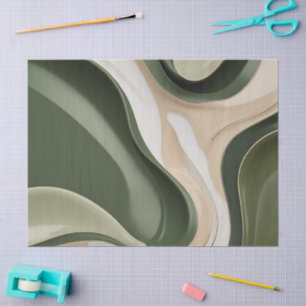 Tissue paper in stylish abstract graphic