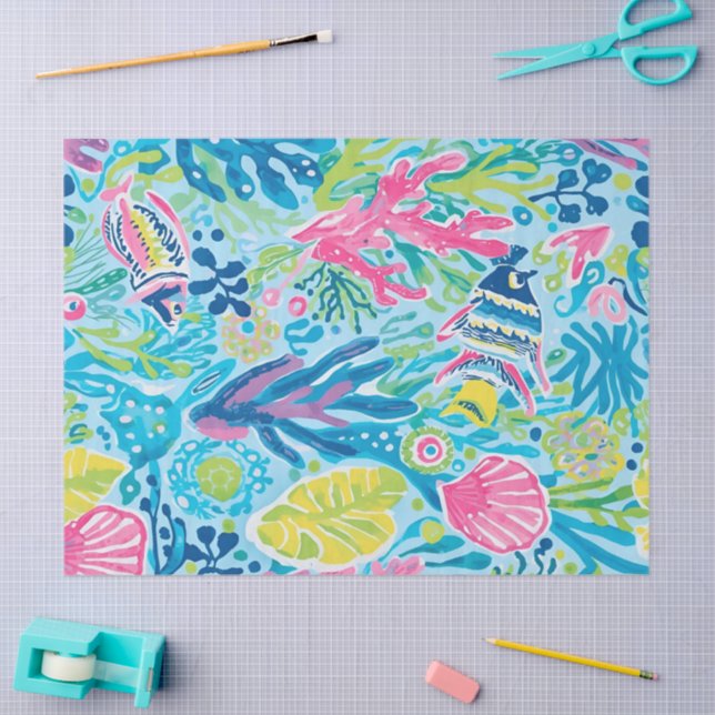 Tissue paper in stylish graphic (Craft)