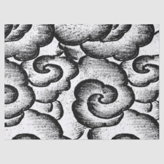 Tissue Paper JAPANESE CLOUDS IN BLACK