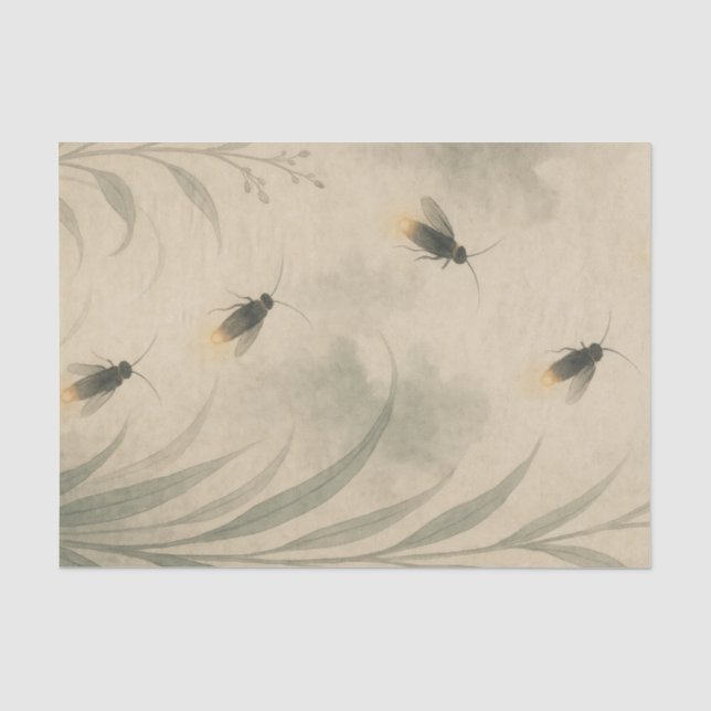 TISSUE PAPER JAPANESE FIREFLY PRINT (Front)