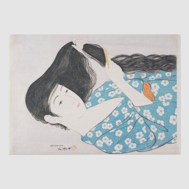 TISSUE PAPER : JAPANESE  : GOYŌ HASHI-GUCHI :1920 (Front)