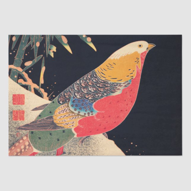 TISSUE PAPER : JAPANESE WOODBLOCK : ITŌ JAKUCHU (Front)