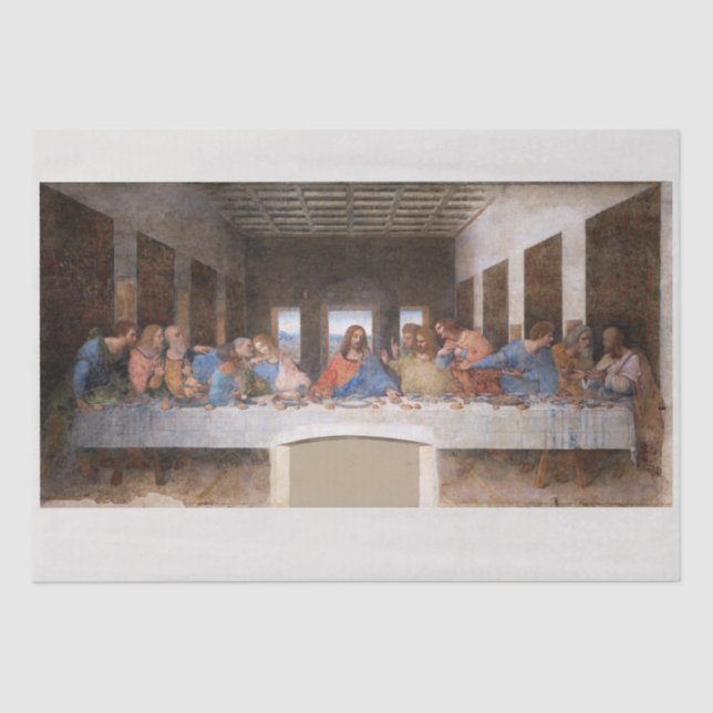 TISSUE PAPER : LEONARDO DA VINCI :THE LAST SUPPER (Front)
