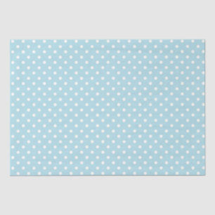 Tissue Paper/Light Blue Polka Dots Paper