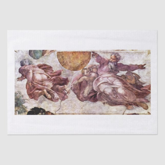 TISSUE PAPER : MICHELANGELO : SISTINE CHAPEL (Front)