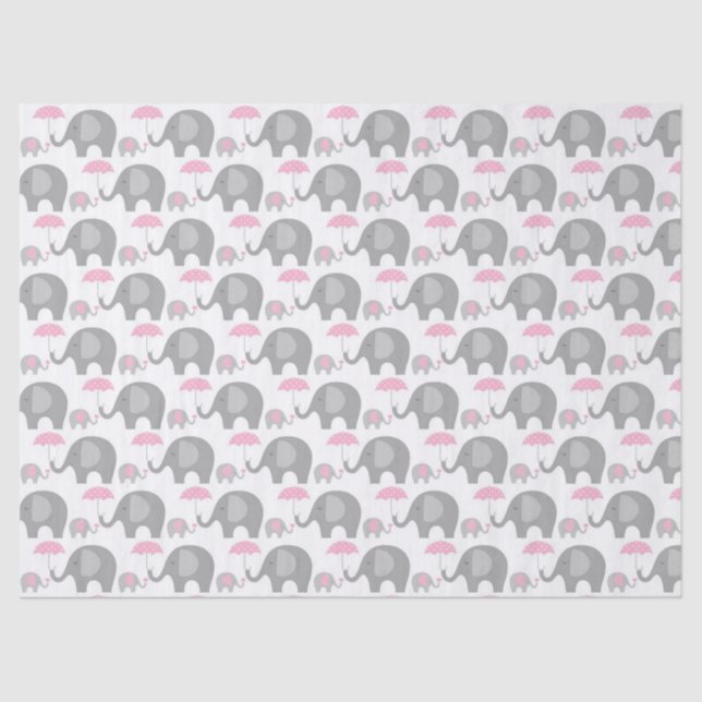 Tissue Paper - Mother & Baby Elephants (Front)