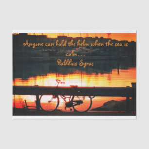 Tissue Paper of Sunset on Port of Bari, Italy