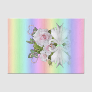 Tissue Paper Pastel White Swans