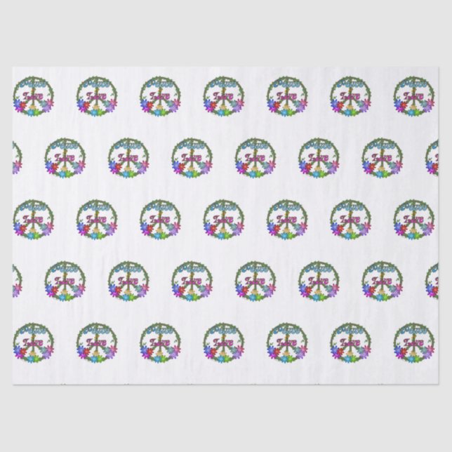 Tissue Paper - Peace & Love (Front)