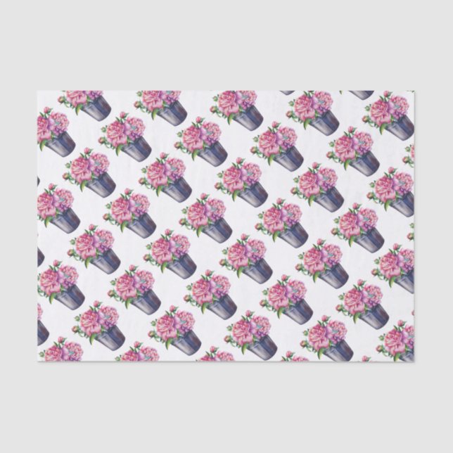 Tissue Paper Peonies for Planting (Front)