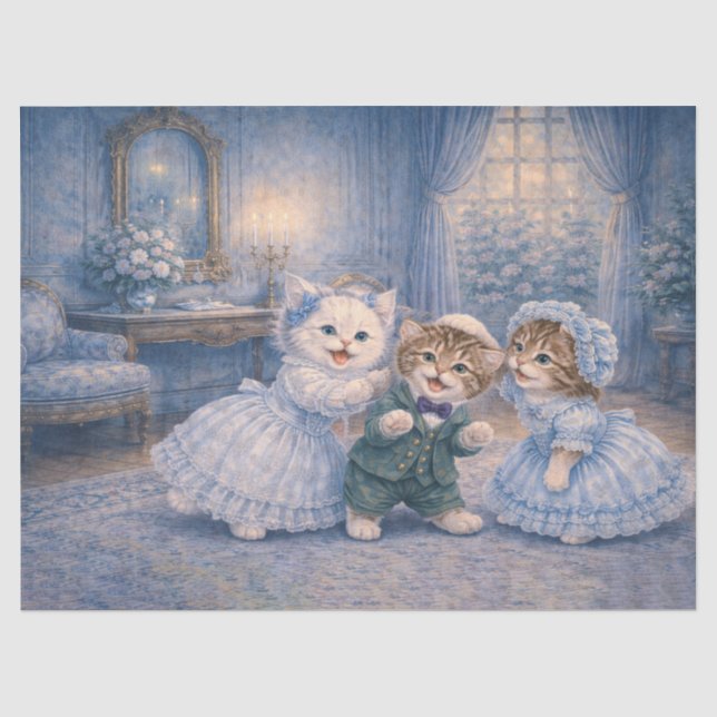 Tissue paper Pet decopauge, wrapping (Front)