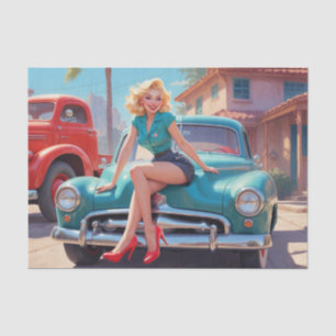 Tissue Paper Pin-up Art