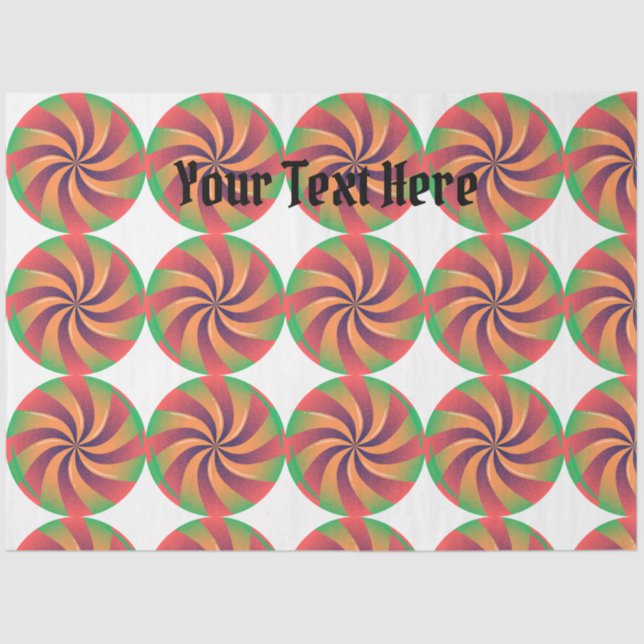 Tissue Paper Pirata One font with Black Colour Tex (Front)