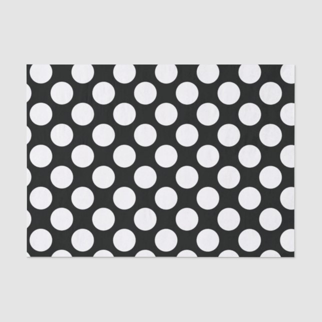 TISSUE PAPER ♥︎ POLKA DOT BLACK & WHITE ♥︎ (Front)