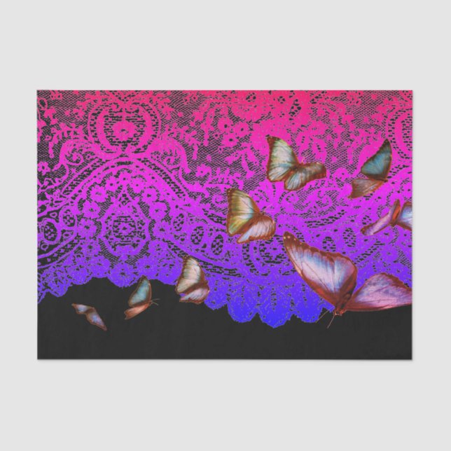 Tissue Paper RAINBOW TINT WITH BUTTERFLIES (Front)