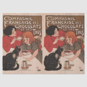 Tissue Paper-Retro Chocolate Advertisement Poster Paper