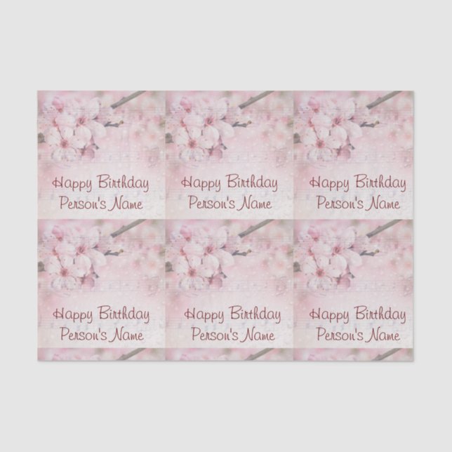 Tissue Paper Sheets Set (2) Happy Birthday CB (Front)