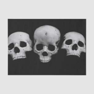 Tissue Paper SKULL BLACK AND WHITE