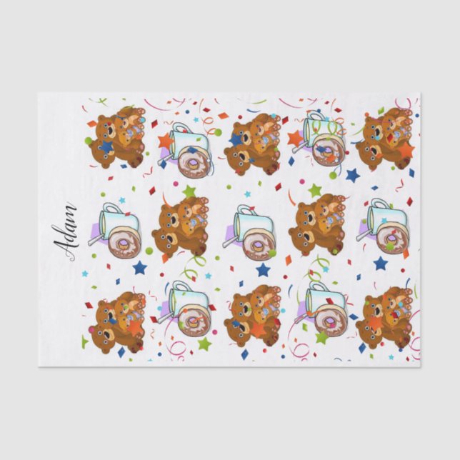 Tissue Paper Teddy Bear (Front)