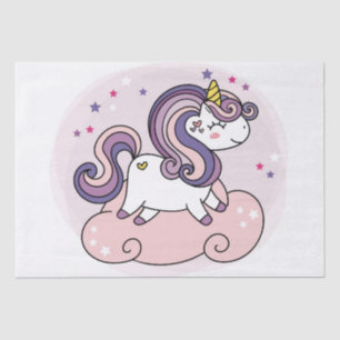 TISSUE PAPER : UNICORN ON A PINK CLOUD