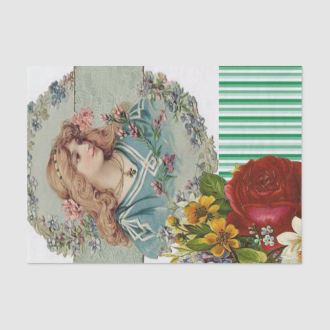 Tissue Paper Victorian Floral (Front)