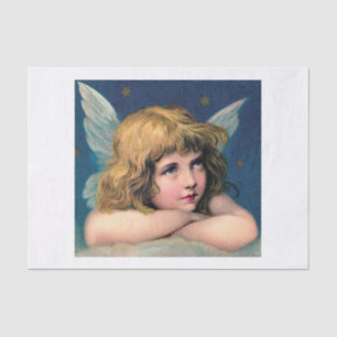 TISSUE PAPER : VINTAGE CHRISTMAS ANGEL/CHERUB