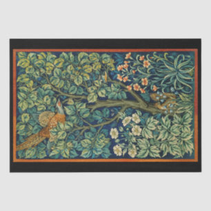 TISSUE PAPER : VINTAGE WILLIAM MORRIS : PHEASANT