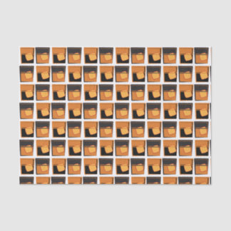 Tissue paper -Whiskey Glasses gold and black 