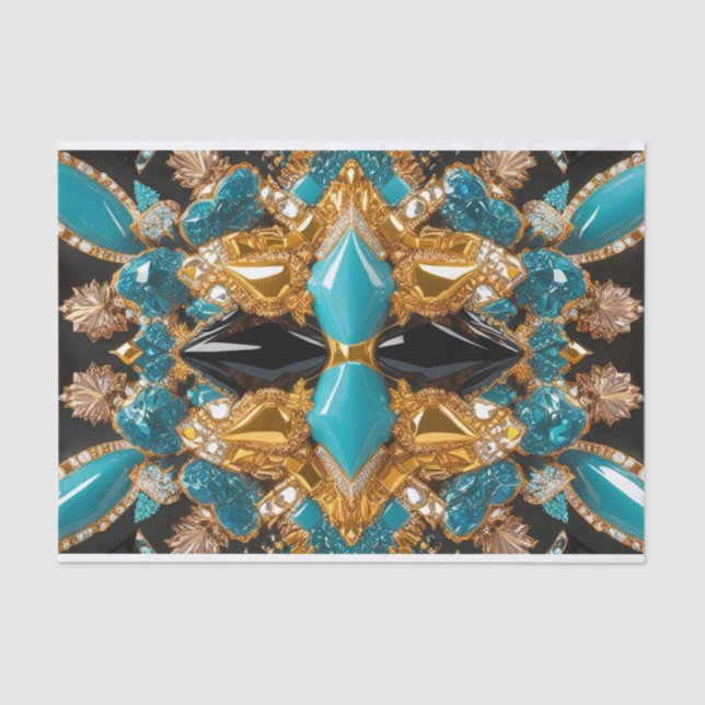 Tissue paper with Bahamas colours design (Front)