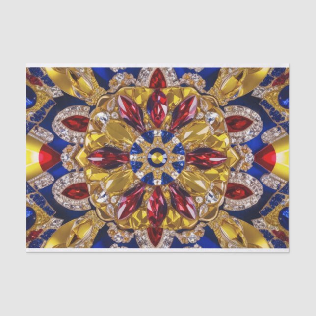 Tissue paper with Colombia colours design (Front)