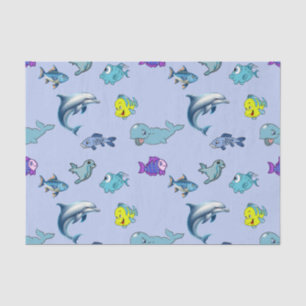 Tissue Paper With Colourful Ocean Life