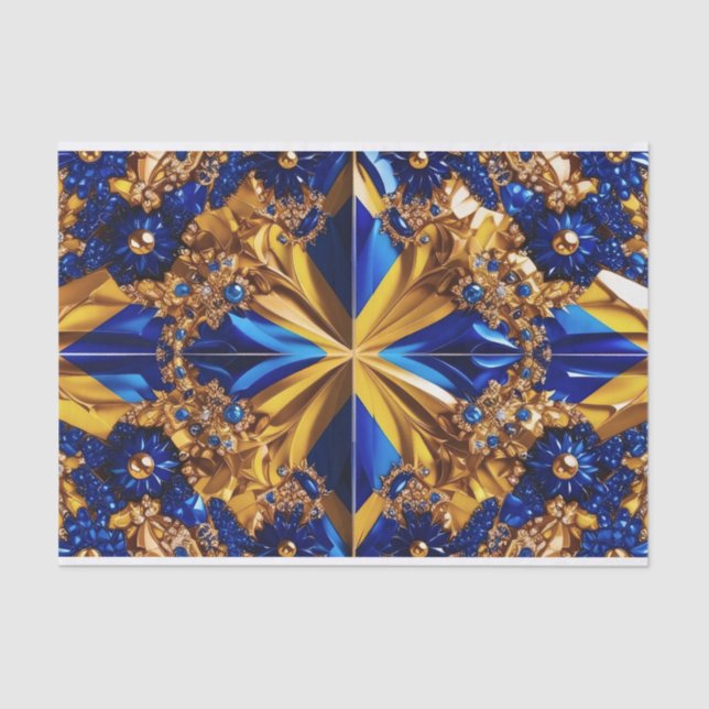 Tissue paper with Sweden colours design (Front)