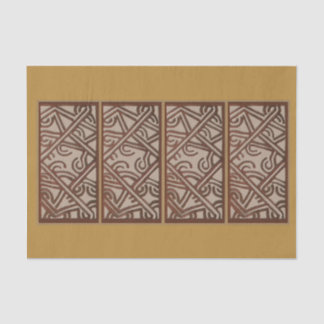 Tissue Paper with Unique Gold Design