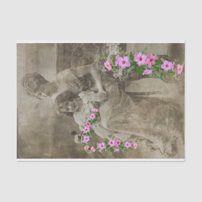 Tissue Paper with Vintage Mother and Daughter (Front)