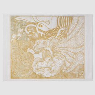 TISSUE PAPER : WOMAN WITH SWANS : JAN TOOROP 1894